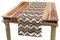 ABAKUHAUS Bräunen Tischläufer, Klassische Chevron Zigzags, Esszimmer Küche Rechteckiger Dekorativer Tischläufer, 40 x 180 cm, Tan Braun