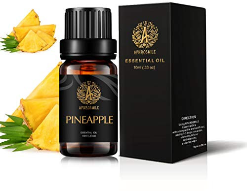 100% reines Ananas ätherisches Öl für Diffusor, 10ml Aromatherapie Ananas ätherisches Öl für Luftbefeuchter, Massage, Therapeutische Grade Ananas ätherisches Öl für Zu Hause, Haut & Haarpflege