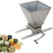 Getreidemühle Malzmühle Schrotmühle Verstellbare Hobbybrauer Grain Crusher Malz-Getreidemühle-Kit aus Edelstahl Malzmühle, Getreidemühle, Hausbraumühle, Gerstenbrecher mit 2 Rollen Handkurbel 4L