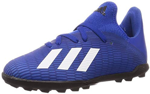 adidas X 19.3 Tf J, Boy's Soccer Shoe, Azure A/Ftw Bla/Negbás, 3.5 UK Child