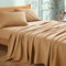 My Home Store Hochwertiges, weiches Bettlaken, 100 % ägyptische Baumwolle, Fadenzahl 300, Hotelqualität, pflegeleicht, lichtbeständig, Bettwäsche (Beige, Kingsize-Bett (250 x 280 cm)