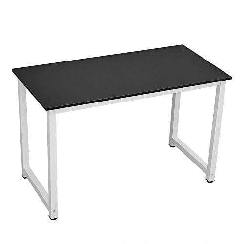 Panana Computer Desk, Compact Office Study Writing Desk Computer PC Laptop Table Workstation Meeting Gaming Large Table Home Office Classroom Black