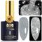 YTD Likomey UV Nagellack Glitzer,15ml Silber Gel Glitter,Sparkle Funkelnd Shellac Farbgel Nagellack,Reflective Holographisch Diamant Maniküre Gel Nail Polish,SZ003