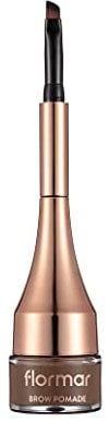 FLORMAR Brow Pomade, Augenbrauenstift Wasserfest Wischfest - Microblading Augenbrauenstift Effekt mit Mini-Pinsel - Brow Pomade für Natürliche Härchenzeichnung - 1 Beige