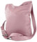modamoda de T221 Damen Leder Umhängetasche Schultertasche Medium handmade in Italy, Farbe:Altrosa