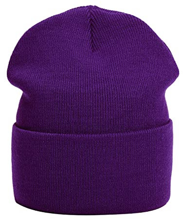 MASADA Damen und Herren Beanie Winter-Mütze - Lila