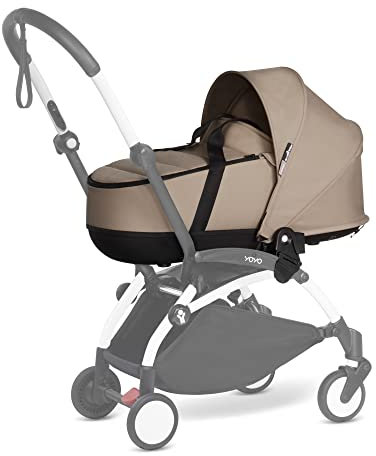 Babyzen YOYO Bassinet, Taupe - Includes Thick Double Mattress, Ventilated Shell & Hood - Requires YOYO2 Frame (Sold Separately)