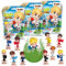 INKEE Surprise-Football Badekugel mit Überraschung, Badespaß Kinder-Fussball Geschenke mit Popcorn Aroma, Mehrfarbig, 3 x 80 g