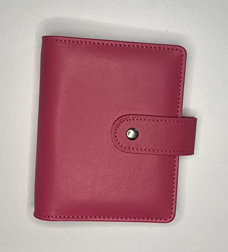 Budget Binder A7, Set enthält eine Binder, 12 Budgetblätter, 8 Zipper Umschläge, mit Aufklebern, Budgetplaner Geld Organizer für finanzen, Geldsparen (pink)