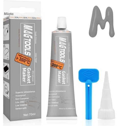 Miioto Silicone Alte Temperature, Sigillante per Motori, Pasta Guarnizione Motore, Siliconico Sigillante Motore Alte Temperature,Resistente Assorbi Vibrazioni, Facile Rimozione-70ML