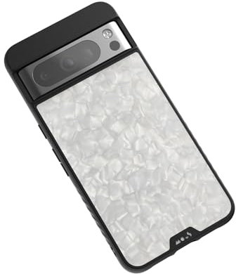 Mous for Google Pixel 8 Pro Case MagSafe Compatible - Limitless 5.0 - White Acetate - Protective Pixel 8 Pro Case - Shockproof Phone Cover