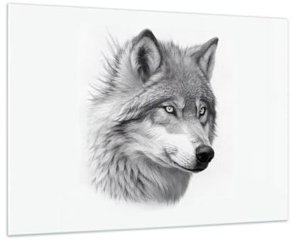 ARTTOR Glasbild 100x70cm Wandbild Glasdruck Schwarz-Weiß Natur - 5661