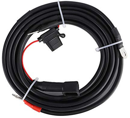 Câble de Batterie Hors-Bord de Bateau, Câble de Batterie de 2 M pour Moteur Hors-Bord Parsun, Double 12 V DC, 15-85, Léger, Portable Noir