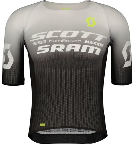 SCOTT RC Race Fahrrad Trikot kurz schwarz/weiß 2025: Größe: L (50/52)