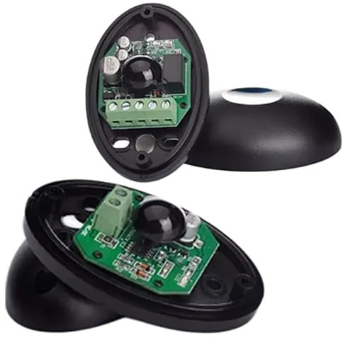 Fotocelula de seguridad infraroja emisor-receptor 12-24V CA/CC rele NC y NA sensor para puertas de garaje cancelas correderas portones cocheras automaticas