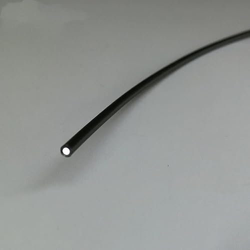 ZGYDNM Cavo in Fibra Ottica di plastica for Trasmissione Dati in PMMA Nero da 1000 m Diametro Interno 1 mm Diametro Esterno 2,2 mm for Illuminazione Leggera