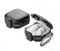 KQXG Cover per Samsung Galaxy Buds Live/Buds FE/Buds 2 / Buds Pro/Buds 2 Pro - Custodia Semi-trasparente Antiurto, PC Rigido e Silicone, Gancio Metallico, Visibilità LED, Case -ST Nero