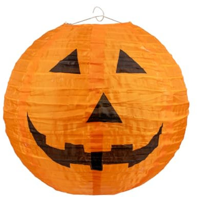 Horror-Shop Halloween Kürbis Lampion für Innen & Außen 30cm Ø