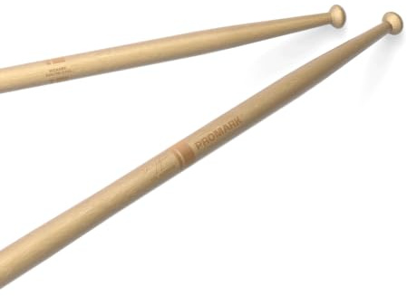 ProMark Marching Drum Sticks - Tim Jackson Signature Tenor Sticks - Drumsticks Set - Wood Tip Lack Finish - Hickory Drumsticks - Gleichmäßiges Gewicht und Tonhöhe - 1 Paar