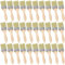 2 Inch Paint Brush - 30PCS Wooden Handle Paint Brush - Chip Paint Brushes - Paint Brushes Decorating Set - Synthetic Bristle Brush - Varnish Gloss Stain Brushes - for Glues and Home DIY