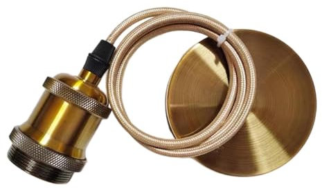 Fenteer Ensemble de Suspension Lumineuse pour Créer Une Ambiance Chaleureuse, Bronze Doré