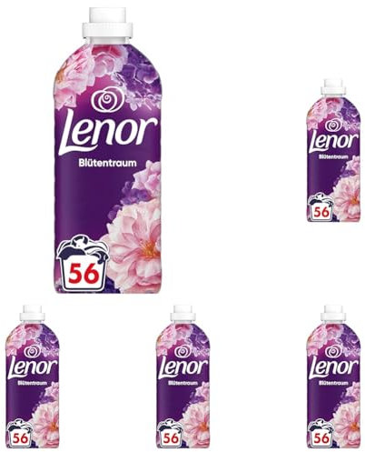 Lenor Weichspüler 56 Waschladungen, Blumenbouquet (Packung mit 5)