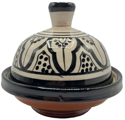 Mini Tajine Porte Épices en Céramique Safi, Peint à la Main Diam. 13 Cm 0811241402 Maroc Tunisie Turquie Ethnique du Monde