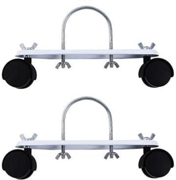 SOYUZERISH 2 Soportes de radiador eléctrico, Rueda de Soporte de polea móvil para radiador eléctrico, Rueda de rotación General de Larga duración y práctica