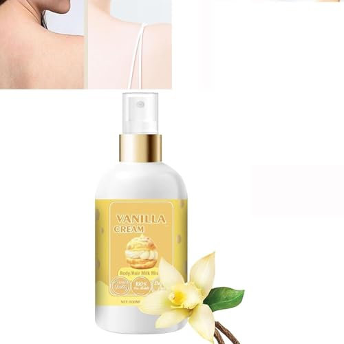 Body Milk Lotion Spray, Vanilla Cream Puff Body Milk Mist, Long-lasting Fragrance, Moisturizes & Nourishes Dry Skin Lotion, Scentnity Body Milk Lotion Spray, Vanilla Cream and Milk Mist (Vanilla)