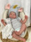 ROSHUAN Reborn Babypuppen, 50,8 cm, lebensechte realistische Babypuppe, Silikon-Vinyl, Babys, weicher Körper, gewichtet, echt aussehend, rebornes, Neugeborenenen-Babypuppen mit Fütterungszubehör für