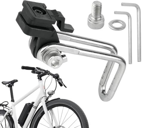 Bomefoi Fahrrad-Gabellichthalterung,Fahrrad-Vorderradgabel-Lichthalterung, Fahrradteil Fahrräder ScheinwerferGabelhalterung, Fahrrad-Frontlicht-Gabelhalterung, Gabel-Fahrradlampenhalter,