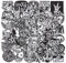 Punk Rock Iron On Patches for Jackets: Meneng 45Pcs Dark Goth Patch for DIY Crafts - Vintage Skull Sew On Appliques Patches for Jeans Vests Hats Backpacks Shirts