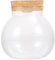 GREENADSCAPE Terrarium Flasche Mit Holzdeckel Und Led-licht Transparente Glasflasche Für DIY-mikrolandschaft Aquariumflasche Zum Dekorieren