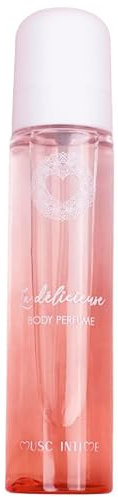 MUSC INTIME La Marque Officielle - Brume Corps - Sweet Litchi - La Délicieuse - Soin Femme - Une brume 2-en-1 intense - Longue tenue - Hydrate et adoucit - Glycérine végétale - Flacon Pompe - 120ml
