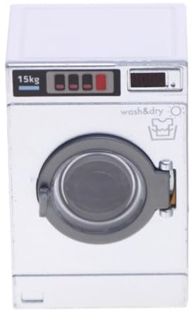 ZUNOXAZ Mini Lavadora De Juguete Lavadora y Secadora De Juguete Accesorio Decorativo para Casa De Muñecas