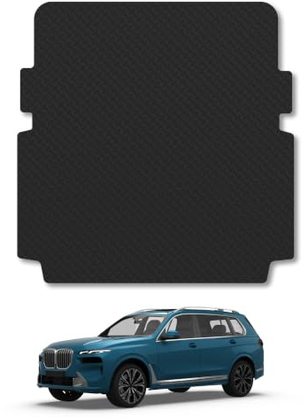 BMW X7 (2019+) Premium Rubber Boot Mat Accessories Tailored Fit Waterproof Full Coverage non-Slip Boot Liner Compatible Accessory Protector Easy-Clean
