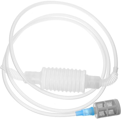 Mikinona Siphonfilterrohr aus Silikon, Weiß, 1 Stück für Weinabfüllung | Wein Siphon, Umfüllschlauch Wein, Filter für Weinherstellung, Oktoberfest Party