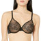 Gossard Women's Glossies Lace Sheer Bra Molded, Black (Black), 36E