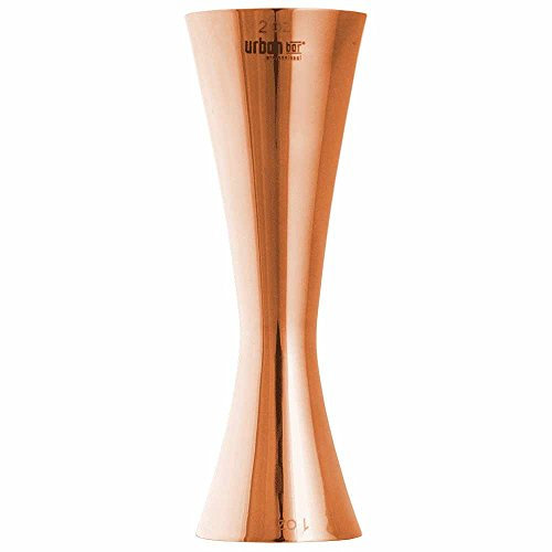 Urban Bar Cocktail Jigger, Aero, Spirit Measures Copper Finish 1oz/2oz Model No UB3291