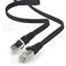 Cavo di rete piatto Cat.7 Gigabit Ethernet Lan (RJ45), 10Gbit/s, compatibile con Cat.5 –Cat.5e – Cat.6 Nero / 1 pz 10 m