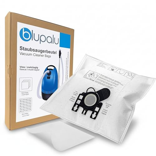 blupalu 10x Staubsaugerbeutel Miele Electronic 7700 Twister | Staubsauger-Beutel aus deutscher Herstellung inkl. Filter-Vlies, mehrlagig, Staub-Beutel Ersatz mit praktischem Verschluss