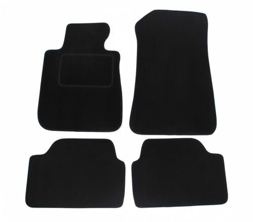 J&J AUTOMOTIVE | Velours Fußmatten Autotepiche Passend Für 1 Series E87 / E81 3/5-Türer 2004-2011, rutschfeste Untregrund, Verstärkt Im Pedalbereich