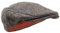 Borges & Scott Nevis Schirmmütze – Schiebermütze aus 100% handgewebter Wolle - Harris Tweed - wasserabweisend - Rebhuhn Braun 56cm