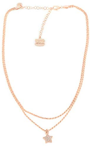 Collana doppio filo stella zirconi Piti Malì argento 925 rosè