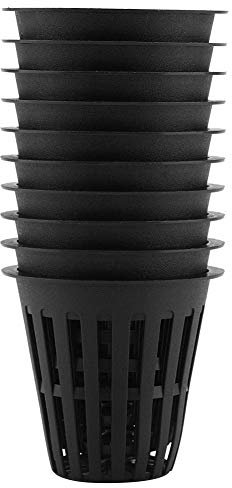 Focket Pflanzennetze, Aquaponic System Hydroponics Hydroponic Systems Netzkorb für Hydroponik für Pflanzen(Black)
