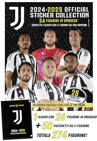 EURO PUBLISHING Album Figurine Juventus 2024-2025 - Prodotto Ufficiale (+ 274 figurine)