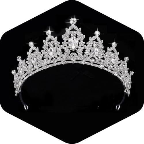 Kamirola Königin Krone und Diadem, Prinzessinnenkrone für Damen und Mädchen, Kristall-Stirnbänder für Braut, Prinzessin für Hochzeit und Party
