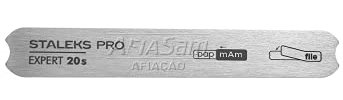 Staleks Pro Base de metal recta corta para lima de uñas Expert años 20 - 130 mm - Base reutilizable de acero inoxidable - para limas de uñas desechables - Pedicura y manicura