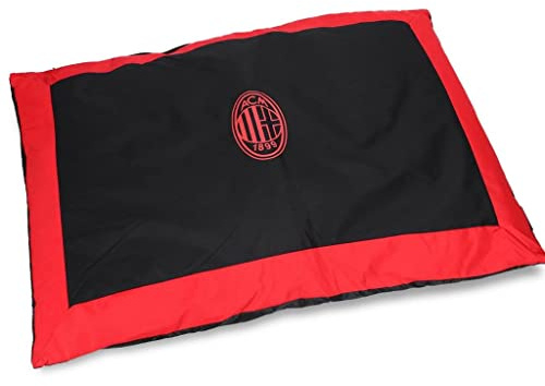 AC Milan Unisex Adulto Petpilacmilanmed Kissen für Hunde/Katzenbett AC Mailand, offizielles Produkt, Nero, M