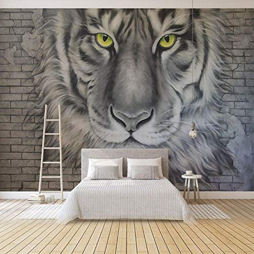 YXTSmurals Papier Peint Intissé Tapisserie Murales Panoramique 3D Gris Mode Animal Tigre Papier Peint Moderne De Papier Peint De Mur De Fond De Sofa De Salon